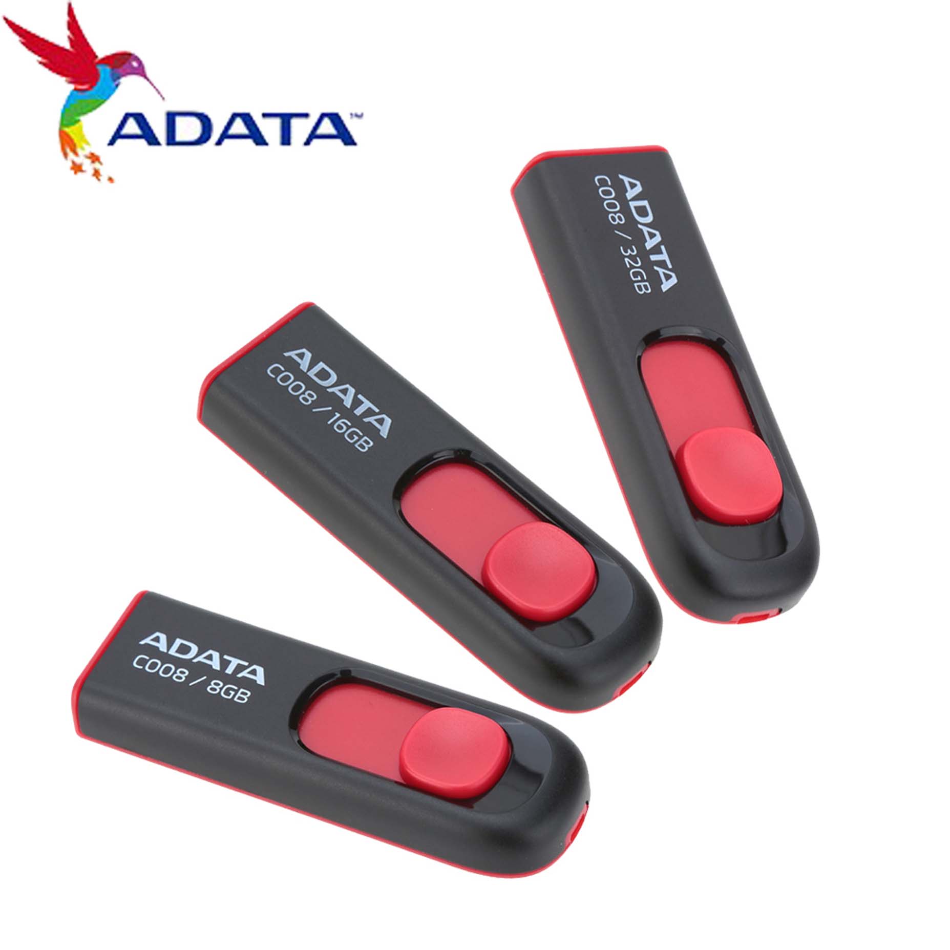 Harga Adata C008 Capless Sliding USB Flash Drive 32GB